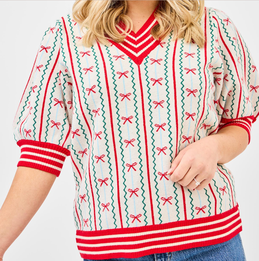 Mary Square Faith In A Bow Sweater