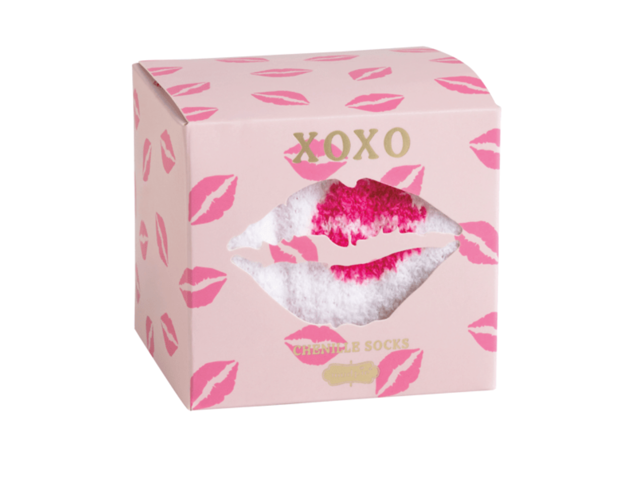 Mud Pie Valentine Chenille Socks Box Set