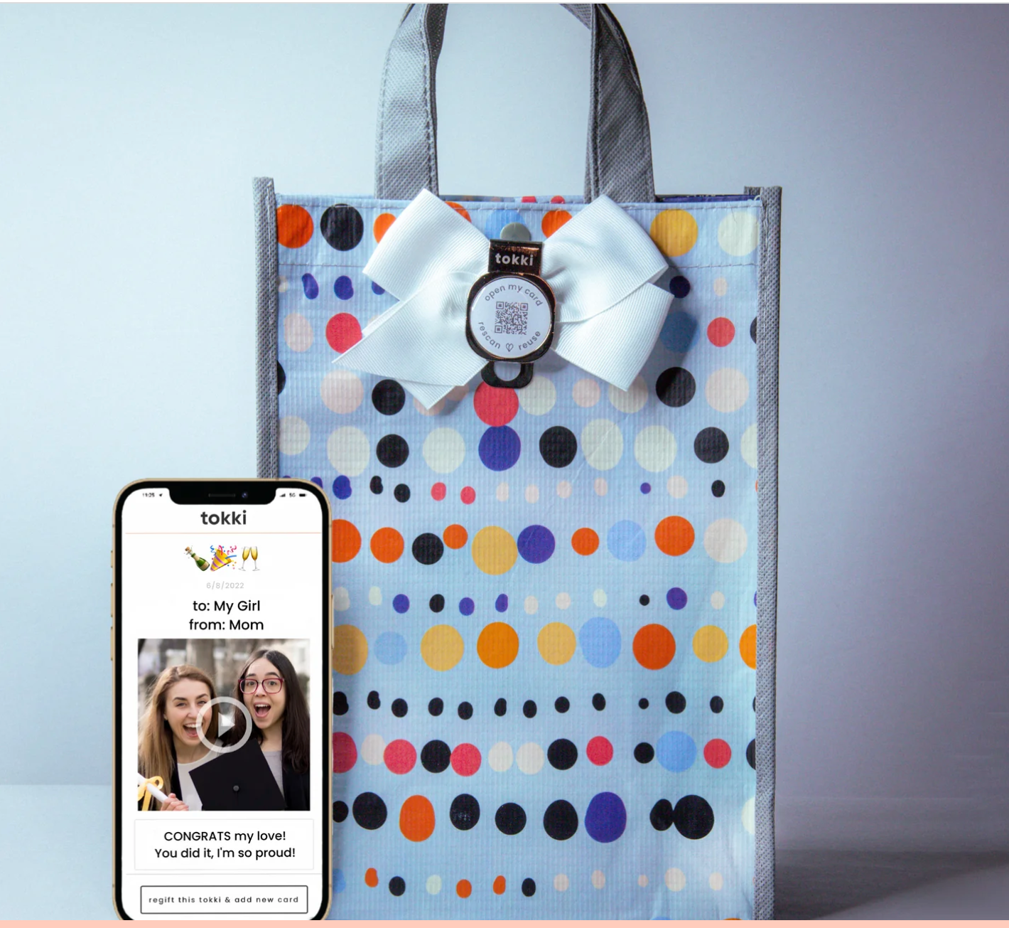 Tokki QR Code Personal Message Gift Bag - Medium