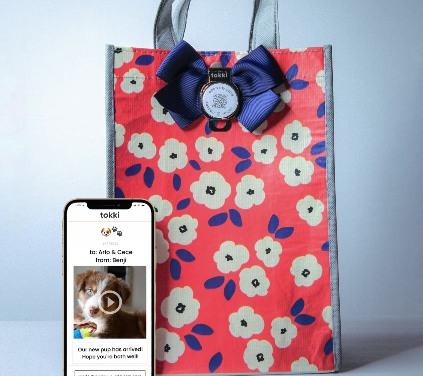 Tokki QR Code Personal Message Gift Bag Admire