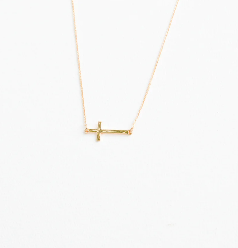 Michelle McDowell Gold Cross Necklace