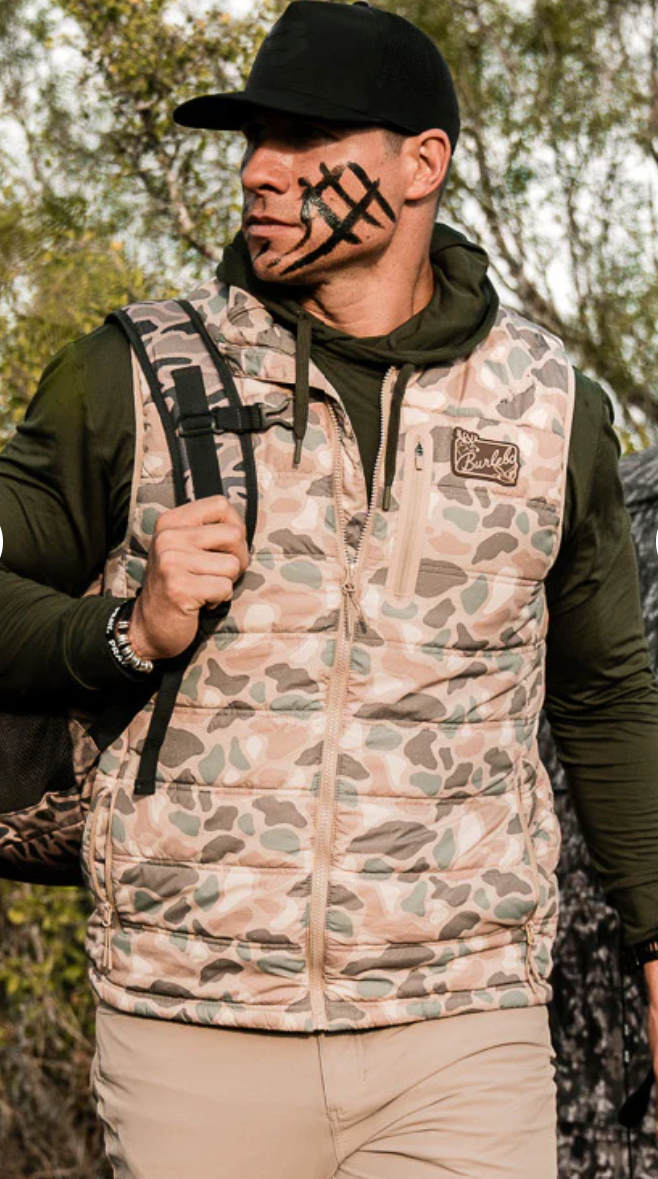 Burlebo Puffer Vest - Pintail Camo