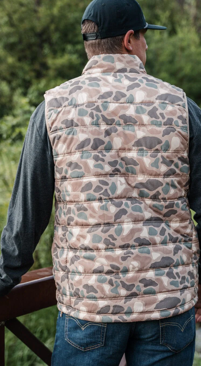 Burlebo Puffer Vest - Pintail Camo