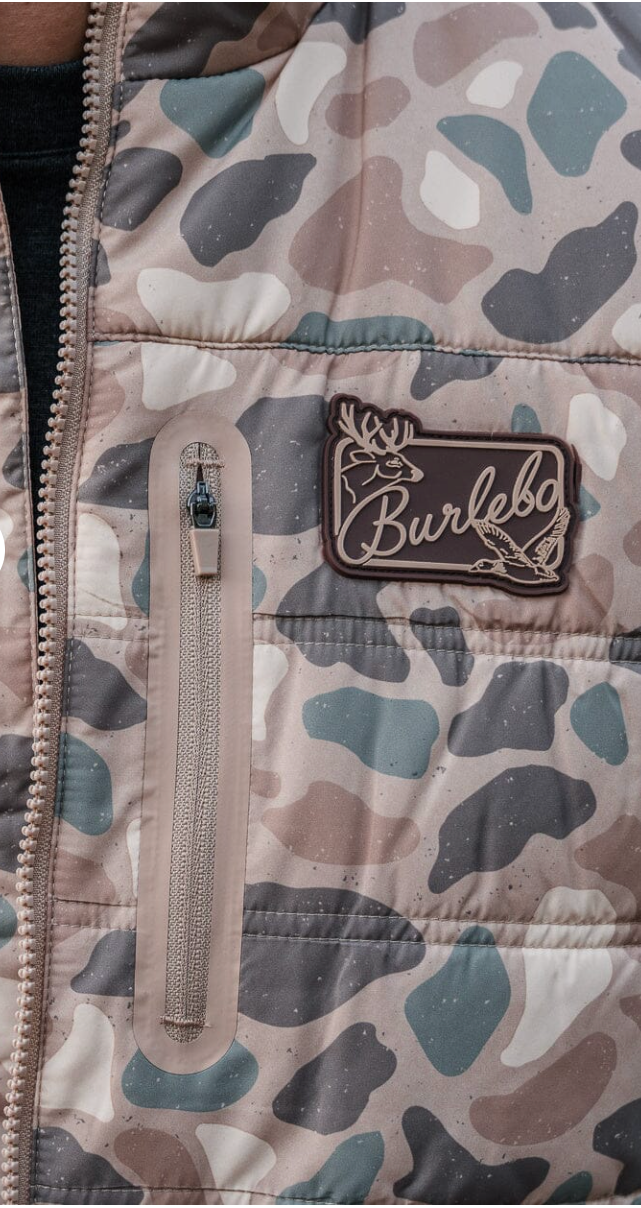 Burlebo Puffer Vest - Pintail Camo