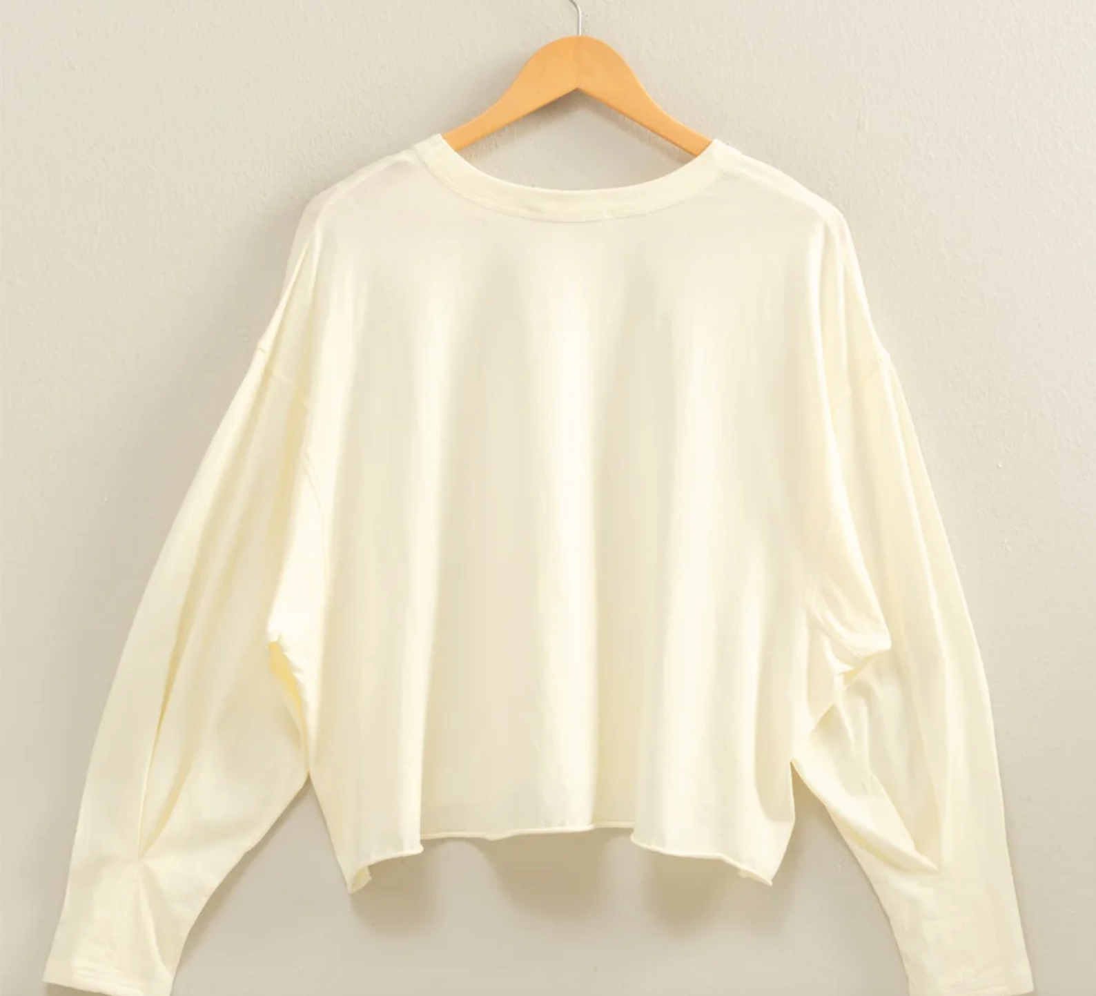 Oversized Long Sleeve Casual Top - 3 Colors