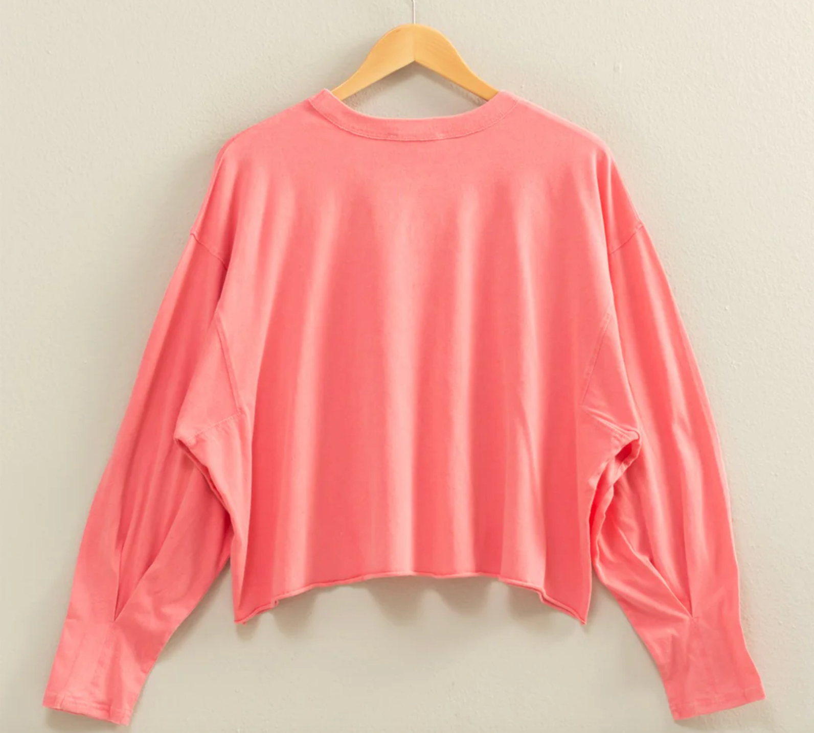 Oversized Long Sleeve Casual Top - 3 Colors