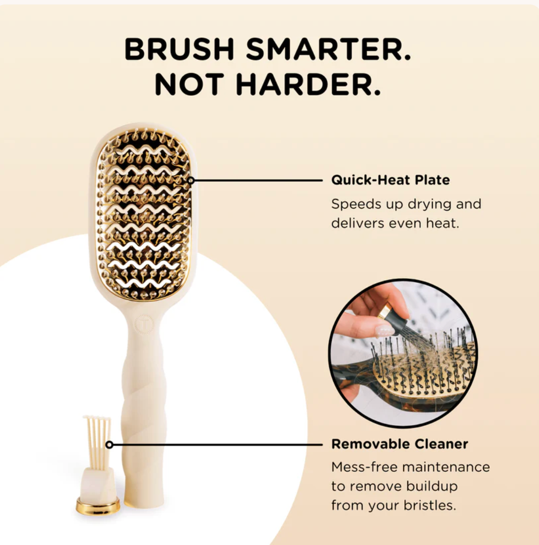 Teleties Vented Hair Brush - Tan