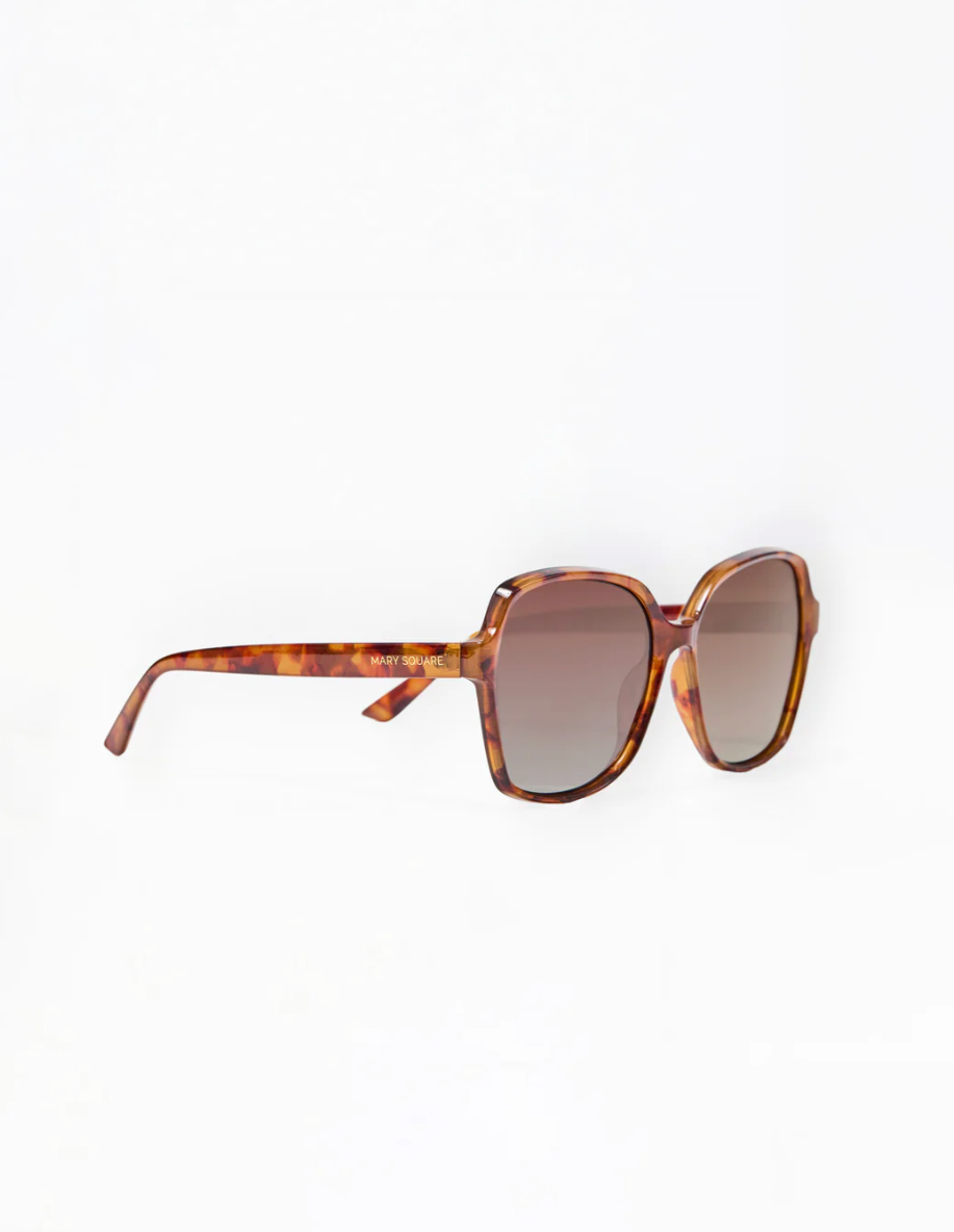 Mary Square Haley Tortoise Sunglasses