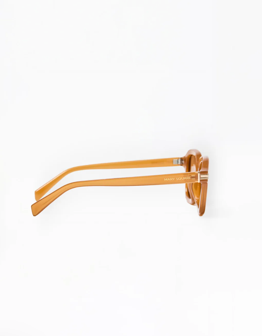 Mary Square Alyssa Mocha Polarized Sunglasses