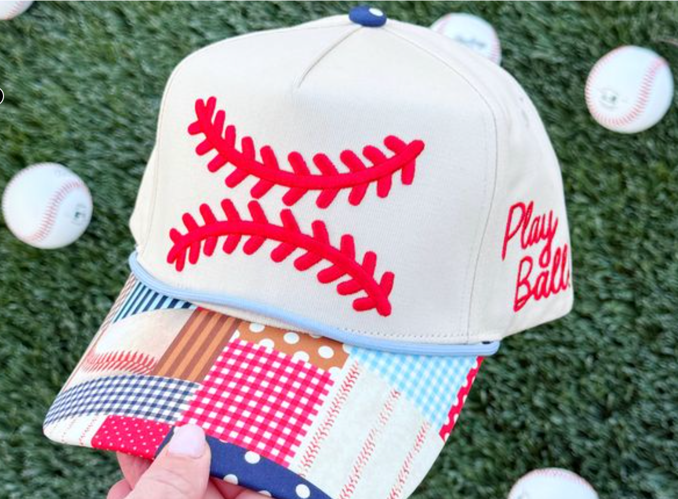 Baseball Laces Trucker Hat