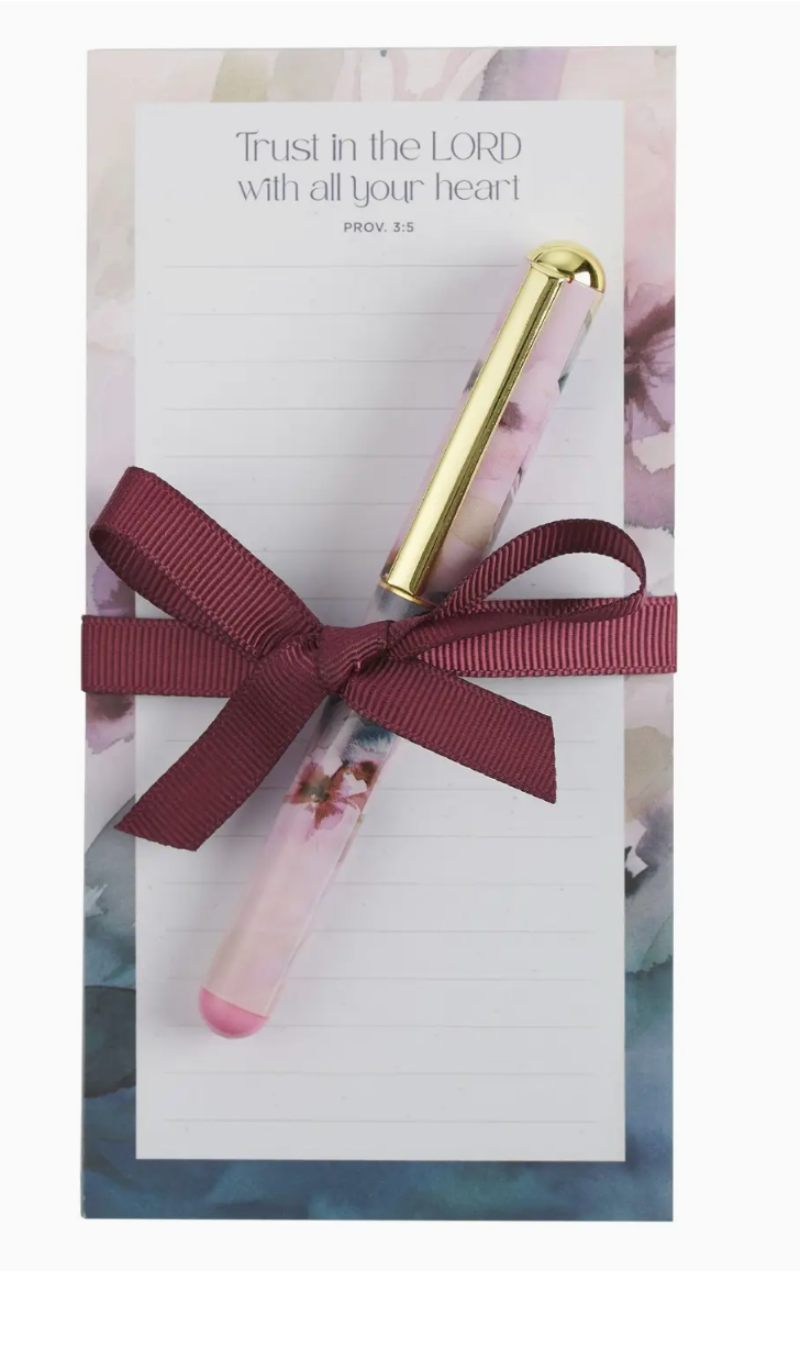 Magnetic Notepad With Pen Trust In The Lord Prov. 3:5