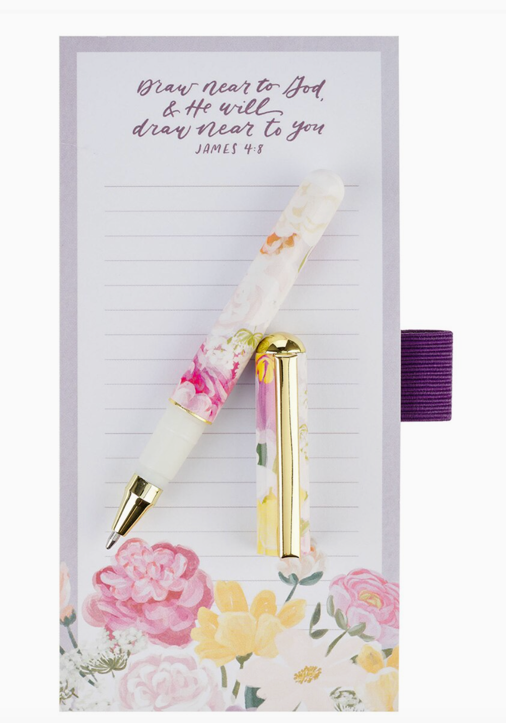 Magnetic Notepad With Pen Draw Near To God & He Will Draw near to you