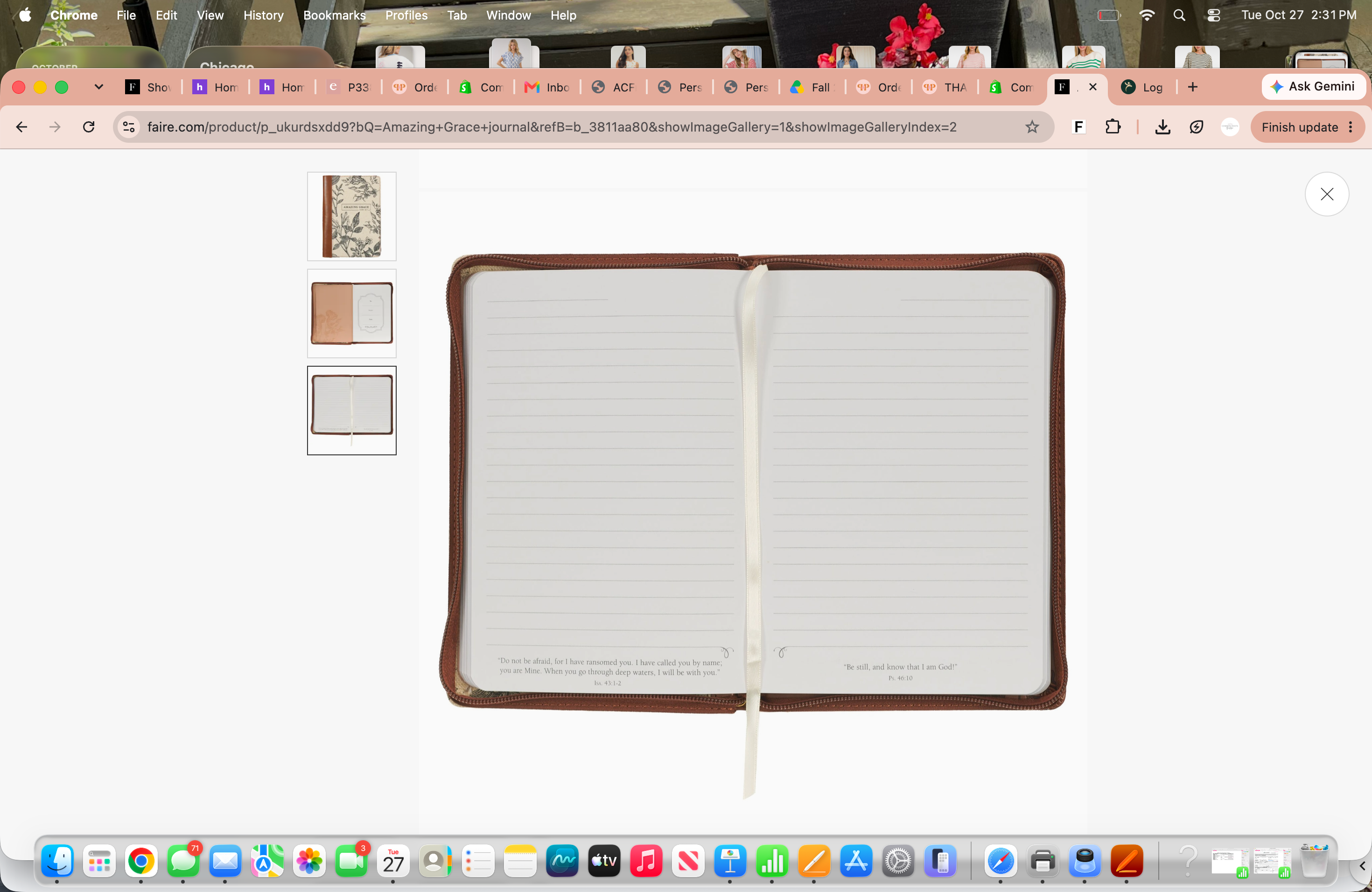 Amazing Grace Faux Leather Devotional