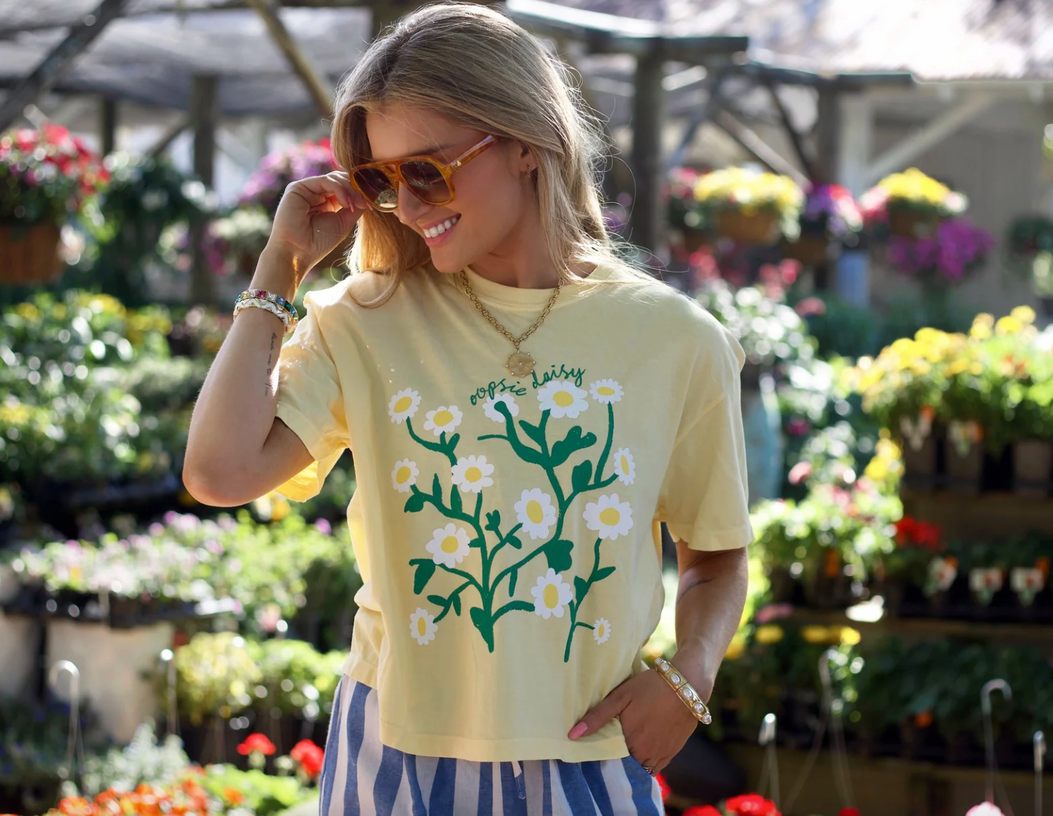 Daisy Crop Tee