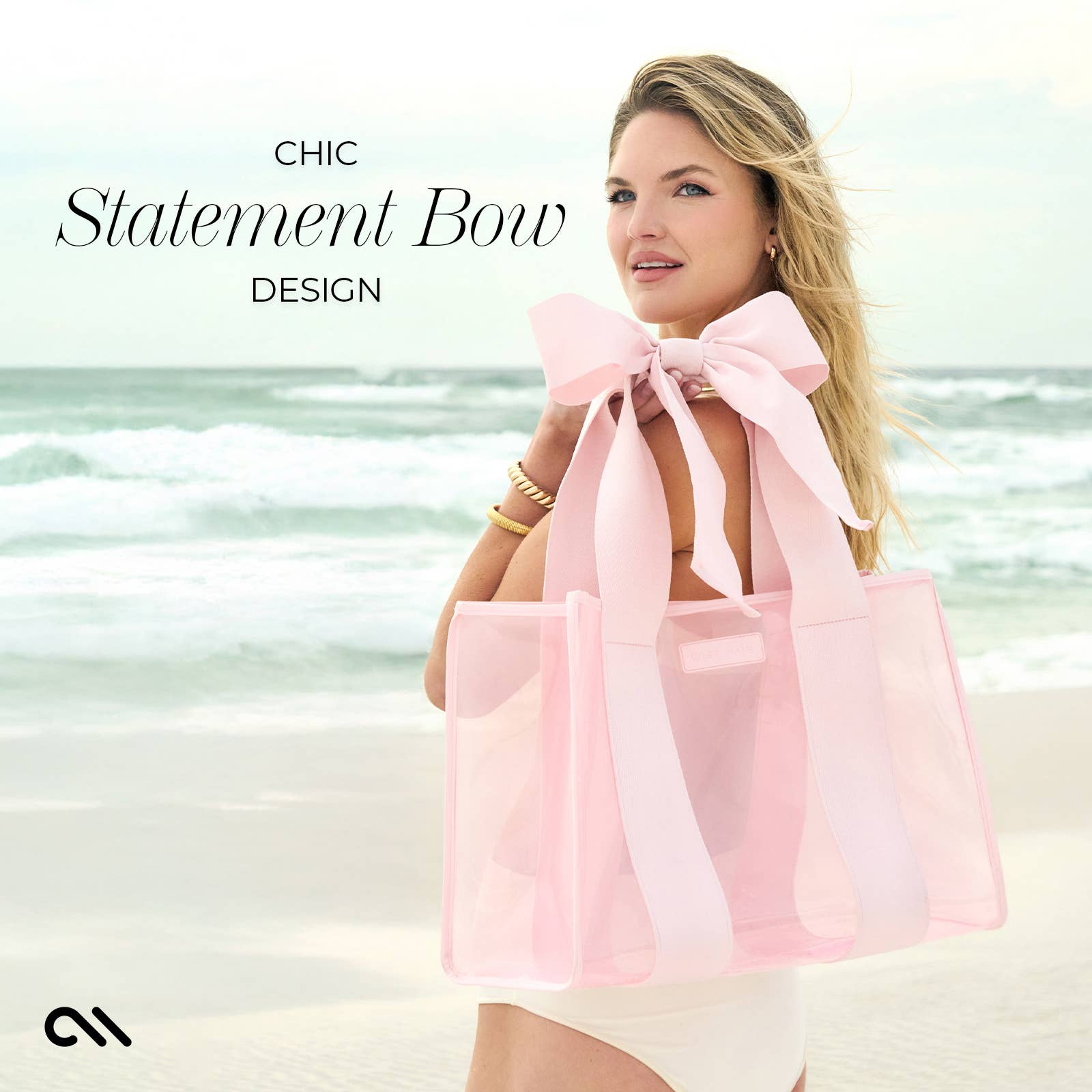 Case-Mate - Case-Mate Ballet Pink Bow Jelly Tote Bag