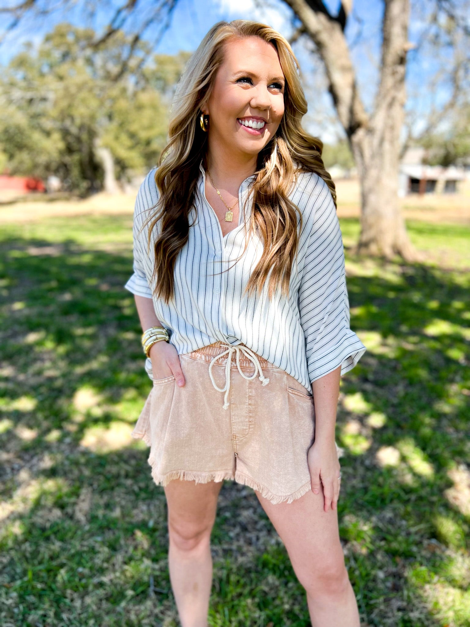 Destroyed Frayed Denim Shorts